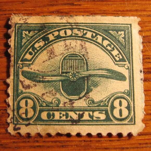1923 U.S. Air Post 8 Cent Stamp - Picture 1 of 1